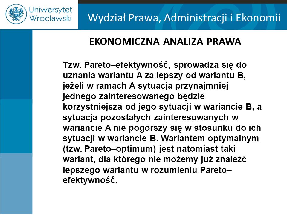 EKONOMICZNA ANALIZA PRAWA Ppt Pobierz